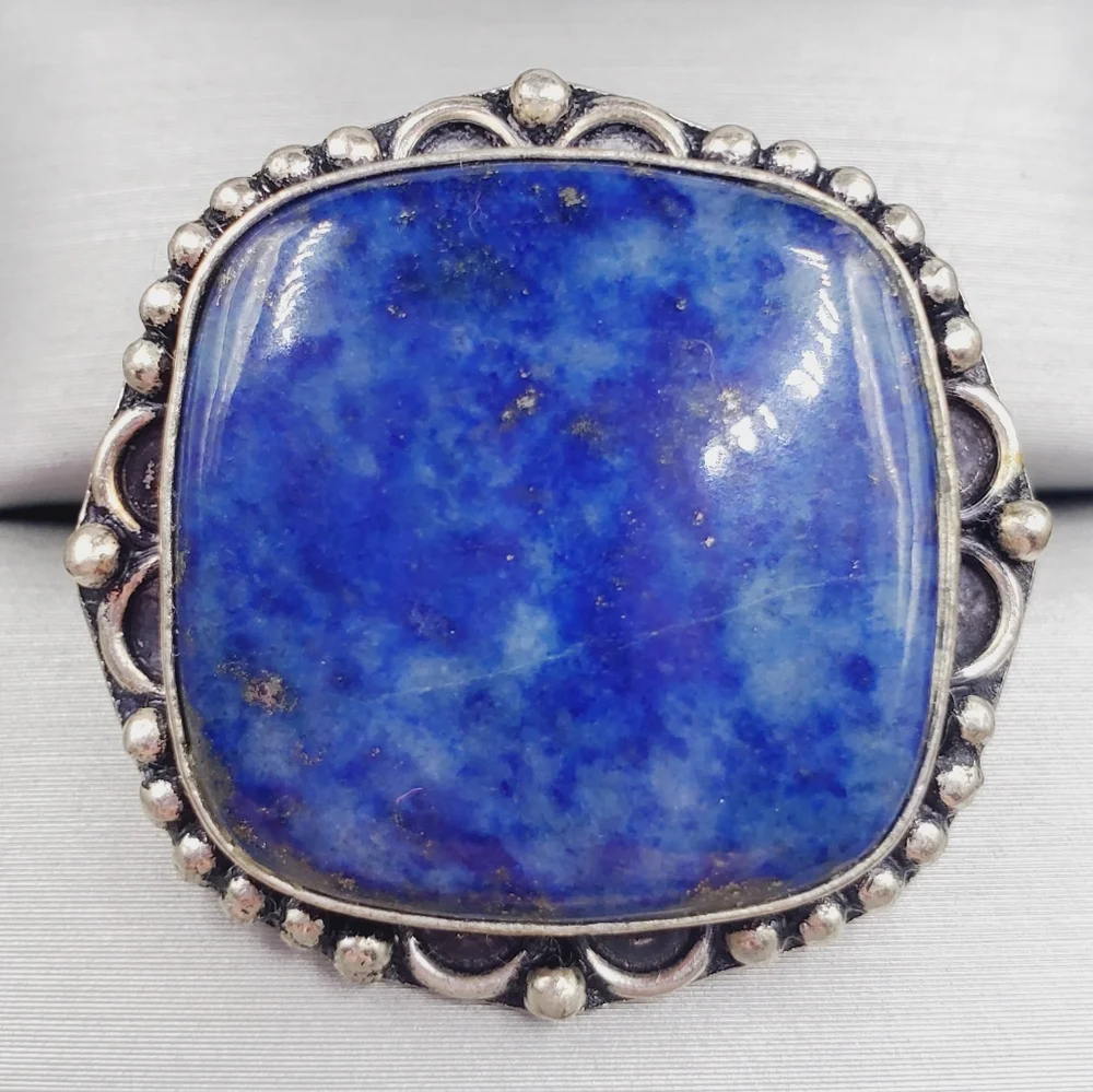Blue Lapis Lazuli Statement Ring